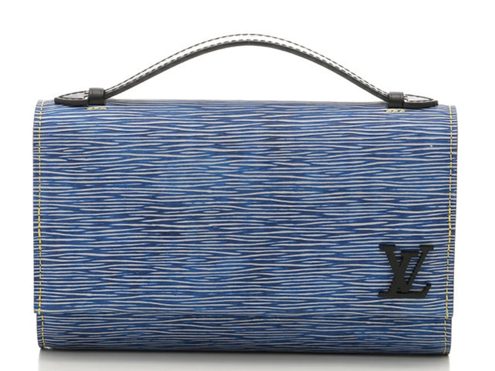 LOUIS VUITTON Bag Shoulder Clery Epi Denim Blue
